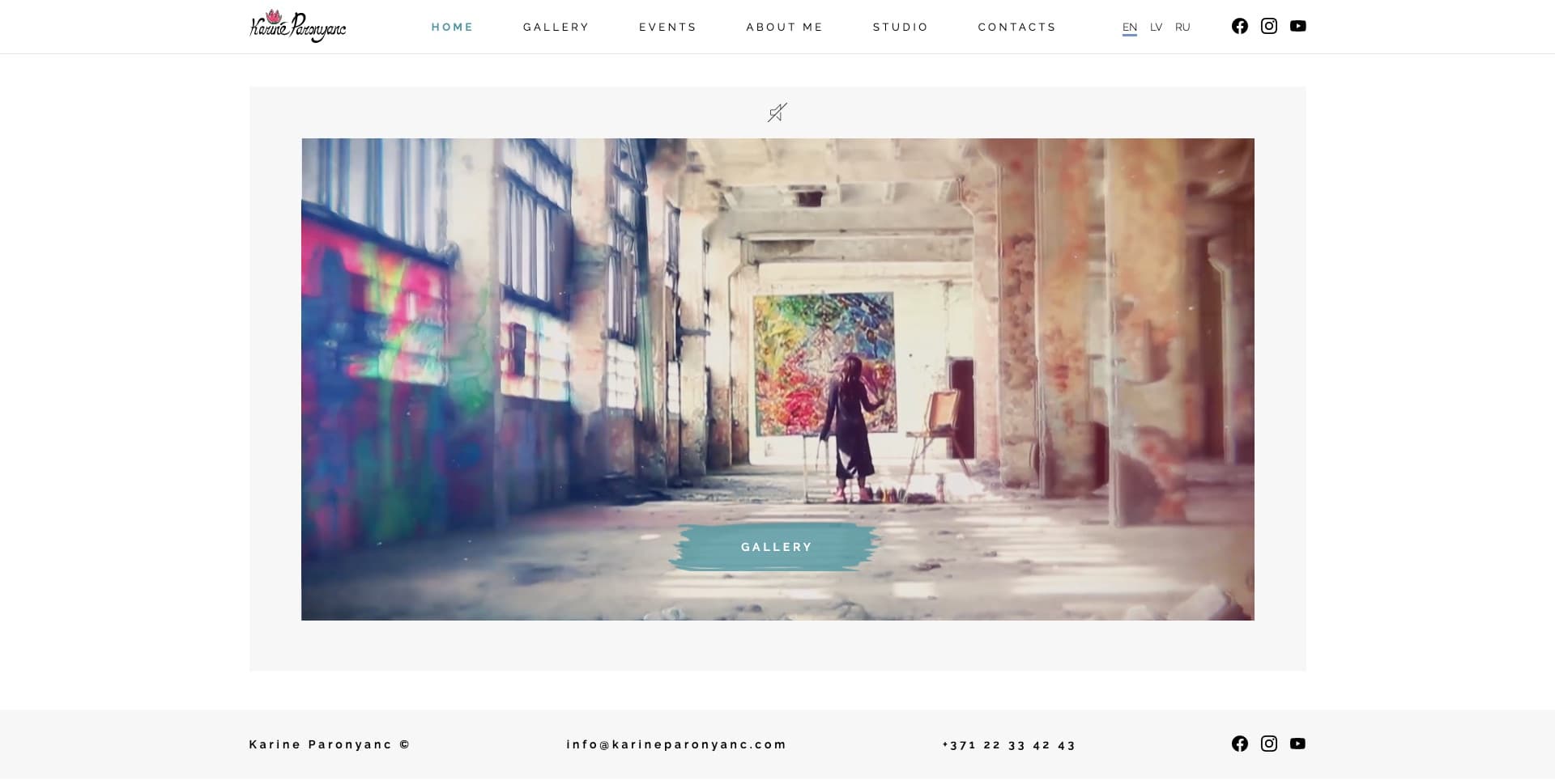 Gallery home page