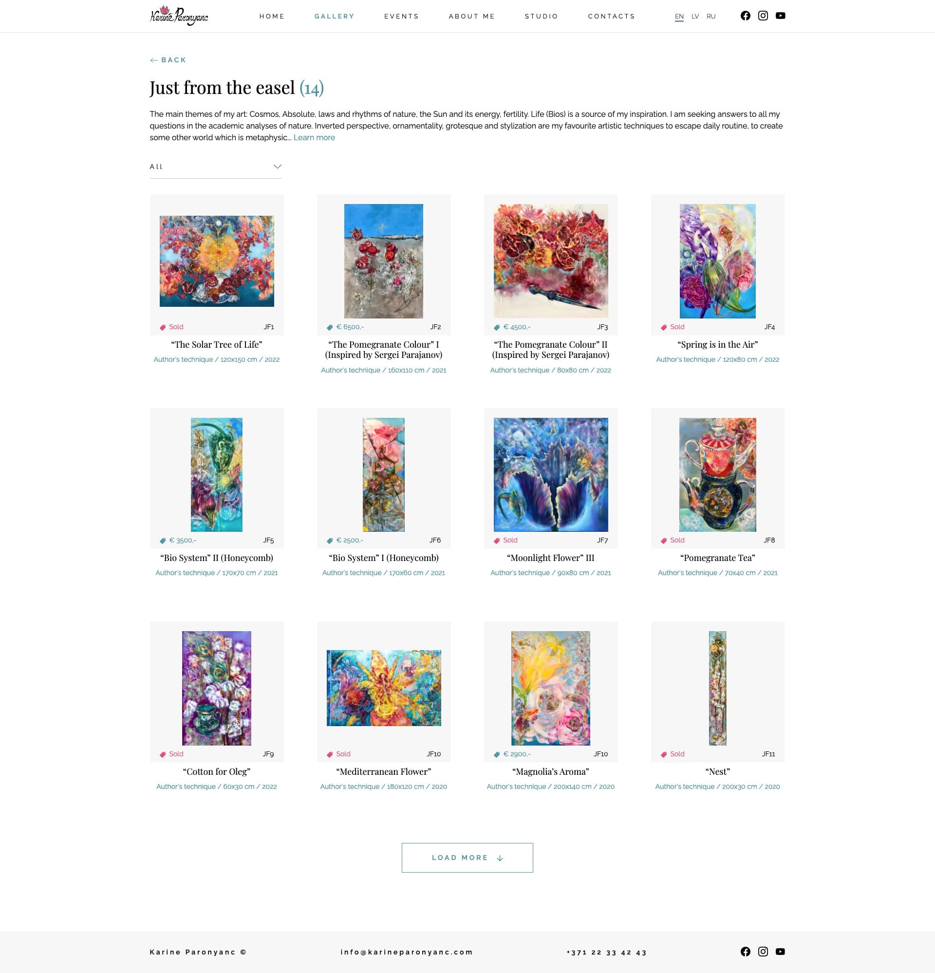 Works catalogue